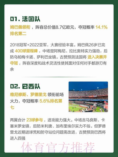 2026世界杯免费预测大全